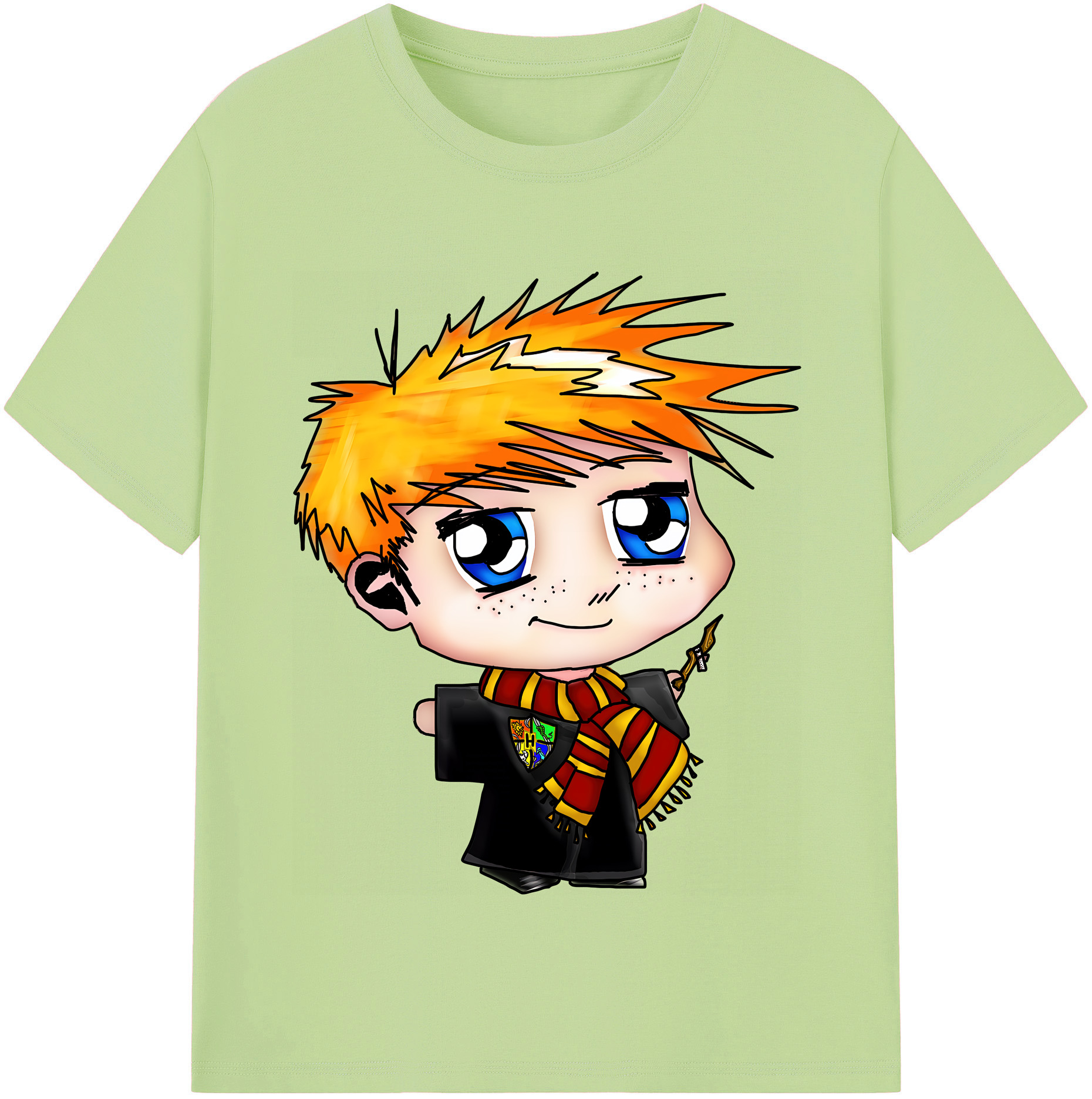 （画像用） Harry Potter ハリー・ポッターシリーズ 綿100％半袖Tシャツ（フロントプリント）